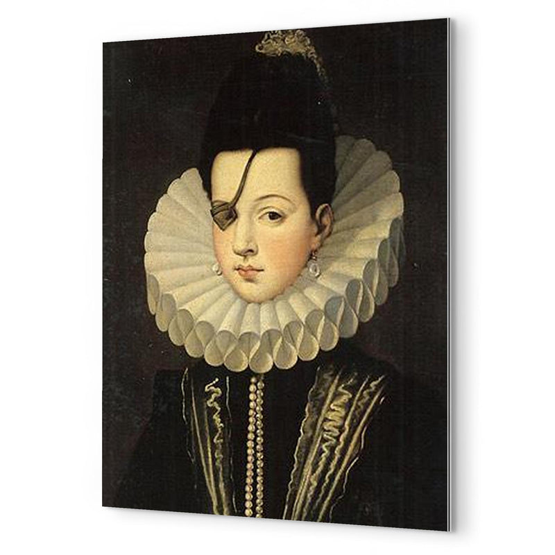 Ana de Mendoza metal print mockup