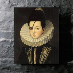 Ana de Mendoza metal print mockup