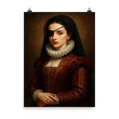 Ana de Mendoza poster on a plain backdrop in size 8"x10".