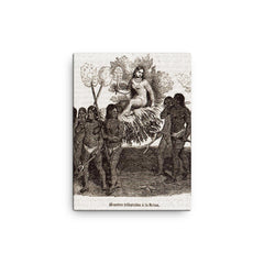 Anacaona canvas print on a plain backdrop in size 12"x16".