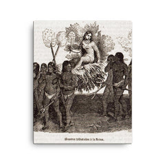 Anacaona canvas print on a plain backdrop in size 16"x20".