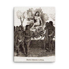 Anacaona canvas print on a plain backdrop in size 18"x24".