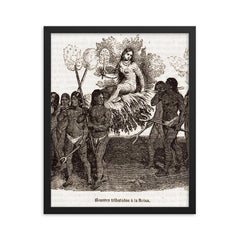 Anacaona framed print on a plain backdrop in size 16"x20".