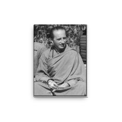 Anagarika Govinda canvas print on a plain backdrop in size 12"x16".