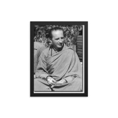 Anagarika Govinda framed print on a plain backdrop in size 12"x16".