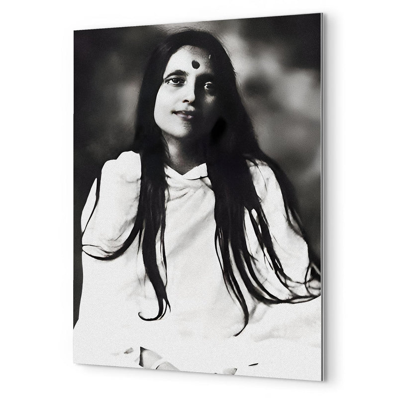 Anandamayi Ma metal print mockup