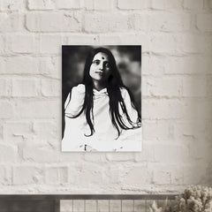 Anandamayi Ma metal print mockup