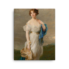 Anastasia de Torby canvas print on a plain backdrop in size 16"x20".