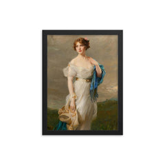 Anastasia de Torby framed print on a plain backdrop in size 12"x16".