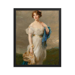 Anastasia de Torby framed print on a plain backdrop in size 16"x20".