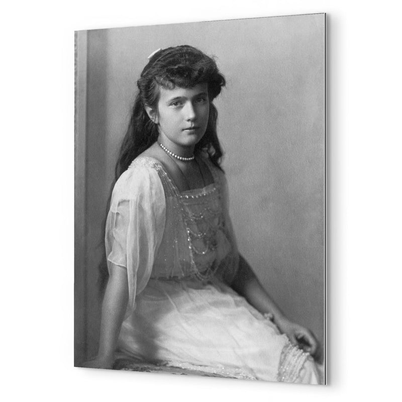Anastasia Romanov metal print mockup