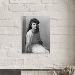 Anastasia Romanov metal print mockup