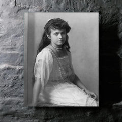 Anastasia Romanov metal print mockup