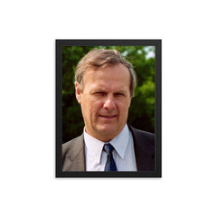 Anatoly Sobchak framed print on a plain backdrop in size 12"x16".