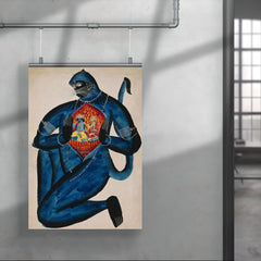 Ancient Hanuman Revealing Rama - Vishnu - and Sita in His Heart poster 4