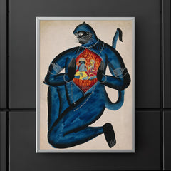 Ancient Hanuman Revealing Rama - Vishnu - and Sita in His Heart poster 5