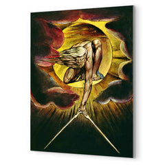 Ancient of Days by William Blake metal print mockup
