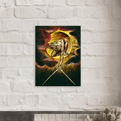 Ancient of Days by William Blake metal print mockup