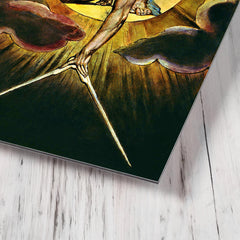 Ancient of Days by William Blake metal print mockup