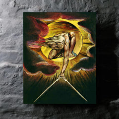 Ancient of Days by William Blake metal print mockup