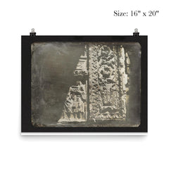 Ancient Stone Carving in Rome by Joseph Philibert Girault de Prangey, 1842 poster 2