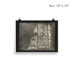 Ancient Stone Carving in Rome by Joseph Philibert Girault de Prangey, 1842 poster 3