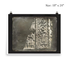 Ancient Stone Carving in Rome by Joseph Philibert Girault de Prangey, 1842 poster 5