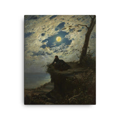 And She Never Returned by Alfonso Simonetti canvas print on a plain backdrop in size 16"x20".