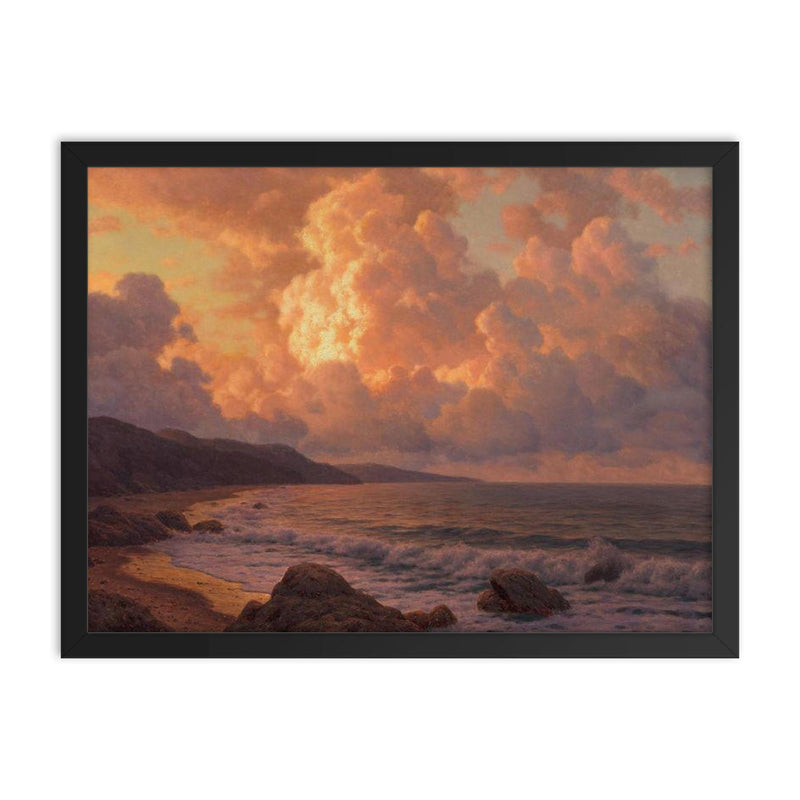Andante Adriatique by Ivan Fedorovich Choultse, 1877-1932 framed print on a plain backdrop in size 18
