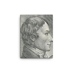 Anders Gustaf Ekeberg canvas print on a plain backdrop in size 12"x16".