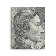 Anders Gustaf Ekeberg canvas print on a plain backdrop in size 16"x20".