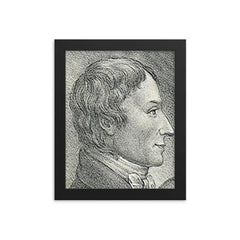 Anders Gustaf Ekeberg framed print on a plain backdrop in size 8"x10".