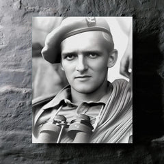 Anders Lassen metal print mockup