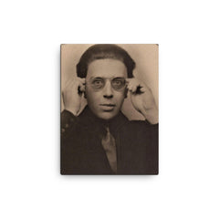 Andre Breton canvas print on a plain backdrop in size 12"x16".