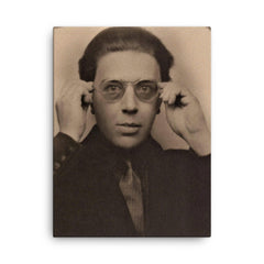 Andre Breton canvas print on a plain backdrop in size 18"x24".