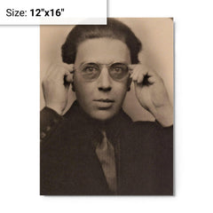 Andre Breton metal print on a plain backdrop in size 12"x16".