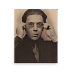 Andre Breton poster on a plain backdrop in size 16"x20".