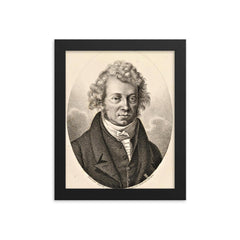 Andre-Marie Ampere framed print on a plain backdrop in size 8"x10".