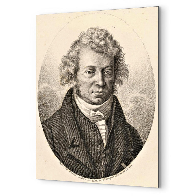 André-Marie Ampère metal print mockup