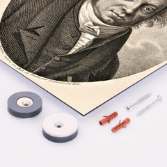 André-Marie Ampère metal print mockup