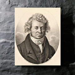 André-Marie Ampère metal print mockup