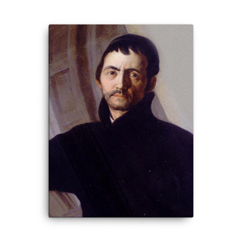 Andrea Pozzo canvas print on a plain backdrop in size 18