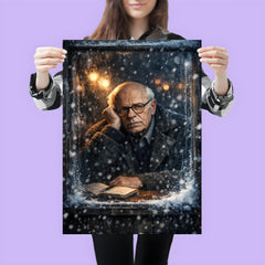Andrei Sakharov in exile snowy window glare poster 3