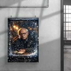 Andrei Sakharov in exile snowy window glare poster 4