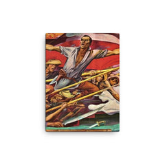 Andres Bonifacio canvas print on a plain backdrop in size 12"x16".