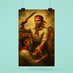 Andres Bonifacio Katipunan blood oath poster 6