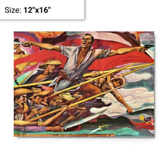 Andres Bonifacio metal print on a plain backdrop in size 12"x16".