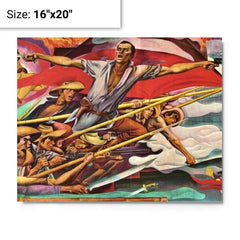 Andres Bonifacio metal print on a plain backdrop in size 16"x20".