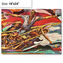 Andres Bonifacio metal print on a plain backdrop in size 18"x24".