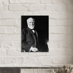 Andrew Carnegie metal print mockup